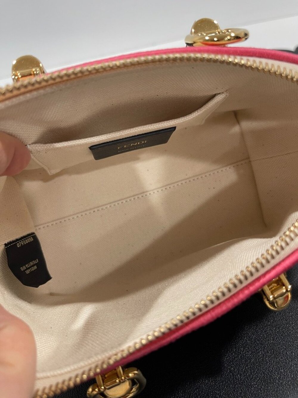 Fendi By The Way Mini Boston Bag White/Pink (JB1448) - Picture 3 of 12